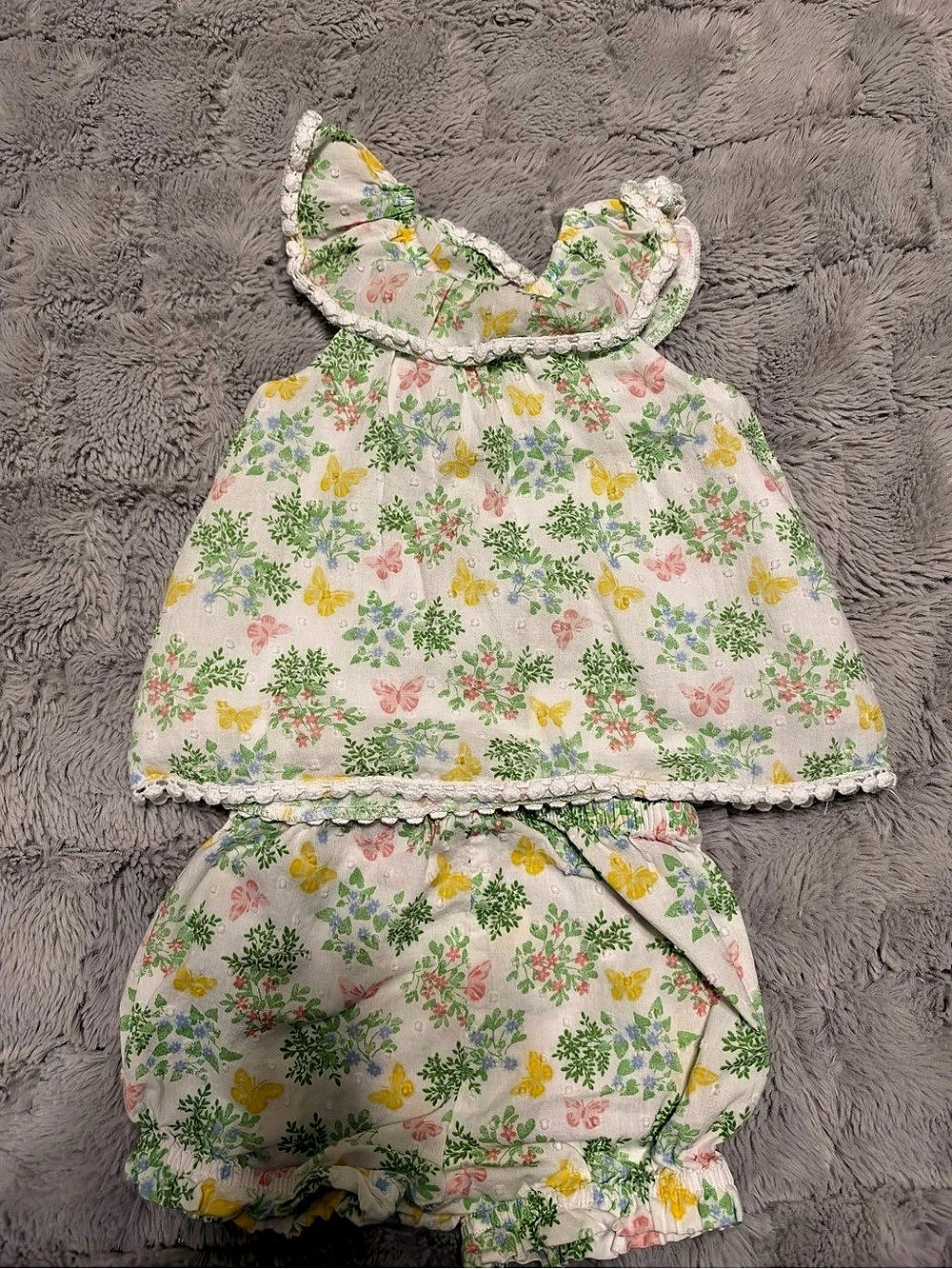 LITTLE ME Floral Dress & Bloomers Baby 9M Like New